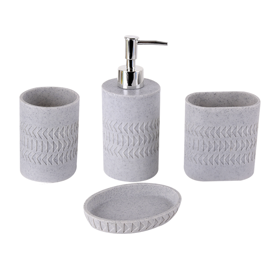 Set accessoires salle de bain en céramique 4pcs