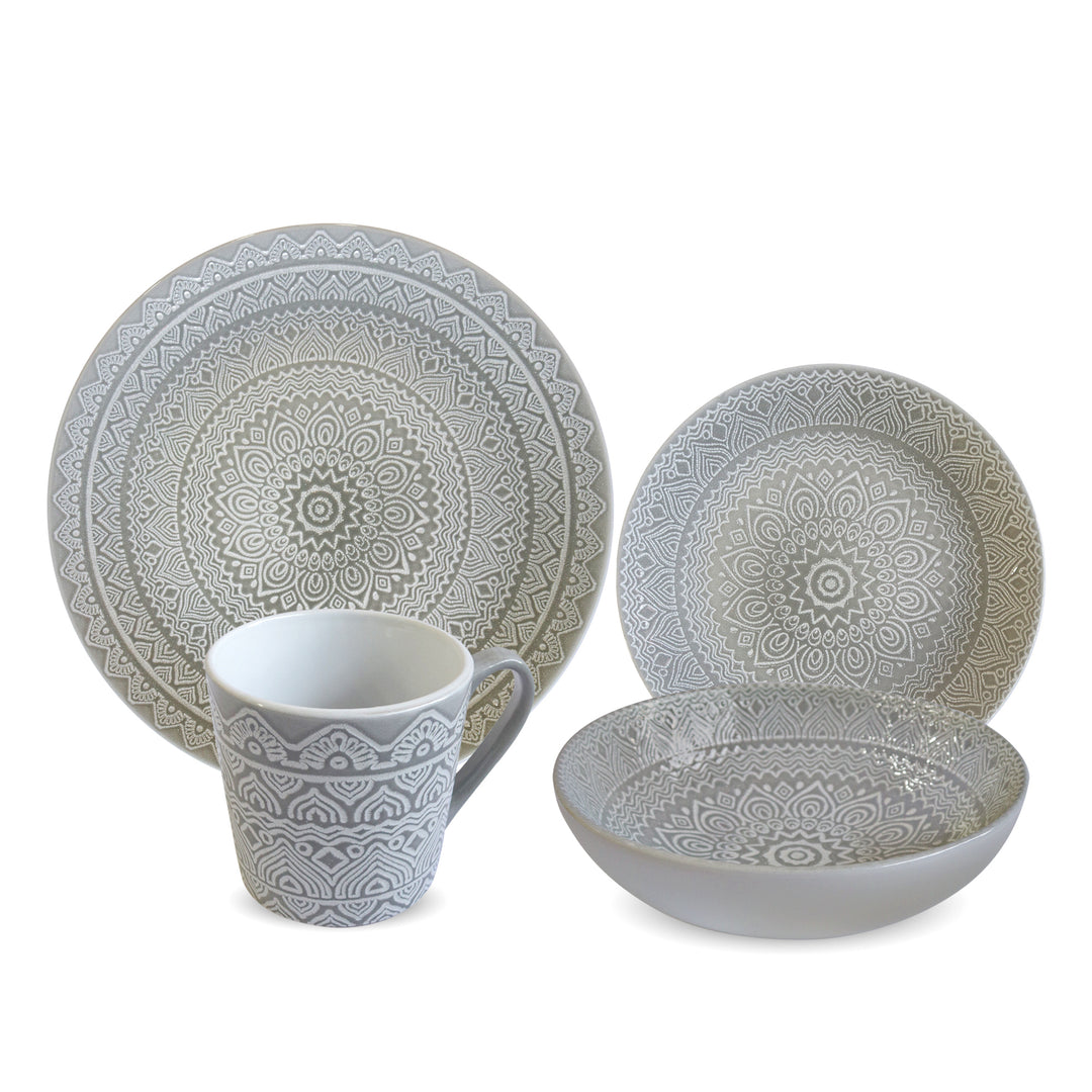 Service de table 16pcs gris