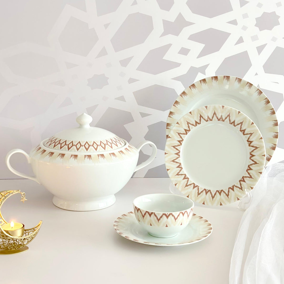 Service de table GHK Marron 25pcs