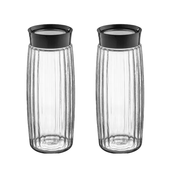 Set 2 jarres en verre 1600ML - Saga Cuisine