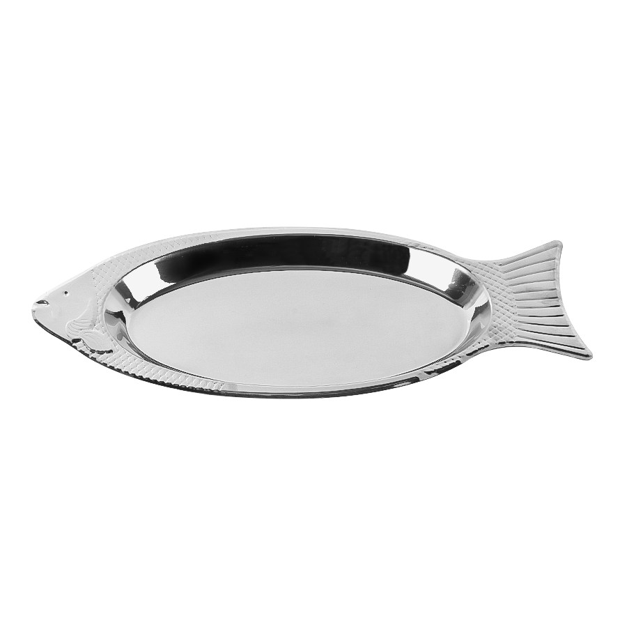 Plat poisson en inox 45x20cm