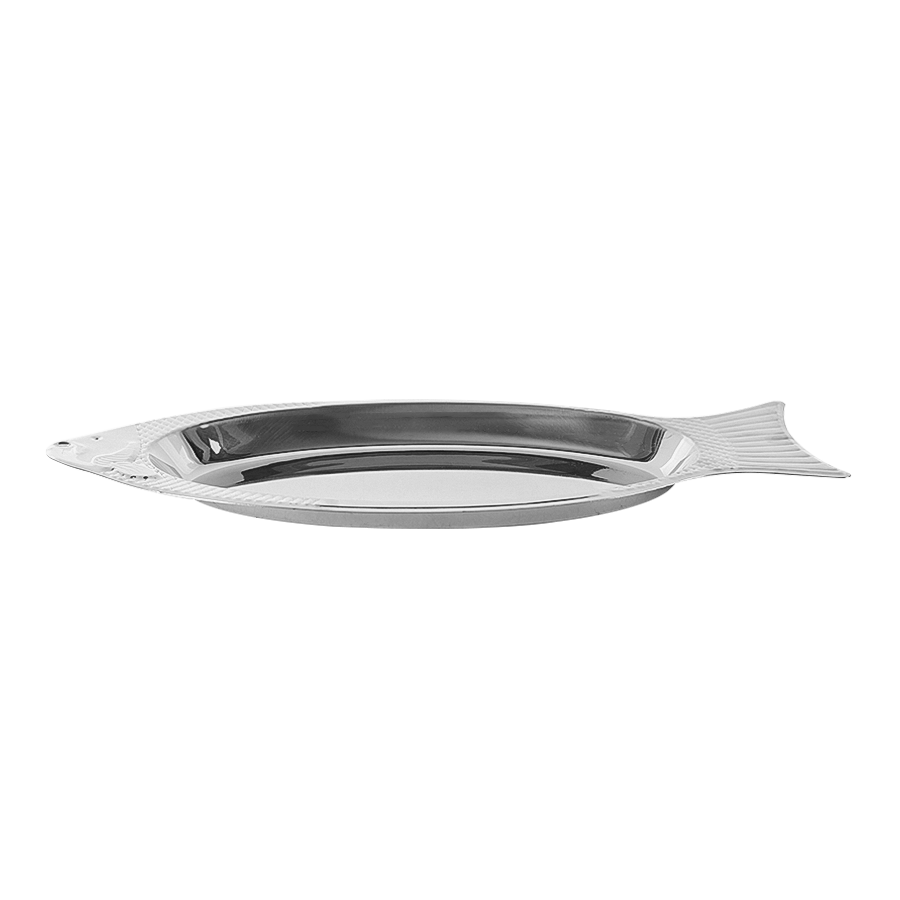 Plat poisson en inox 45x20cm