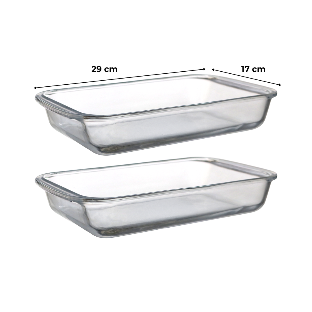 Set 4 plats à four 25x15cm + 2x29x17cm + 34x20cm