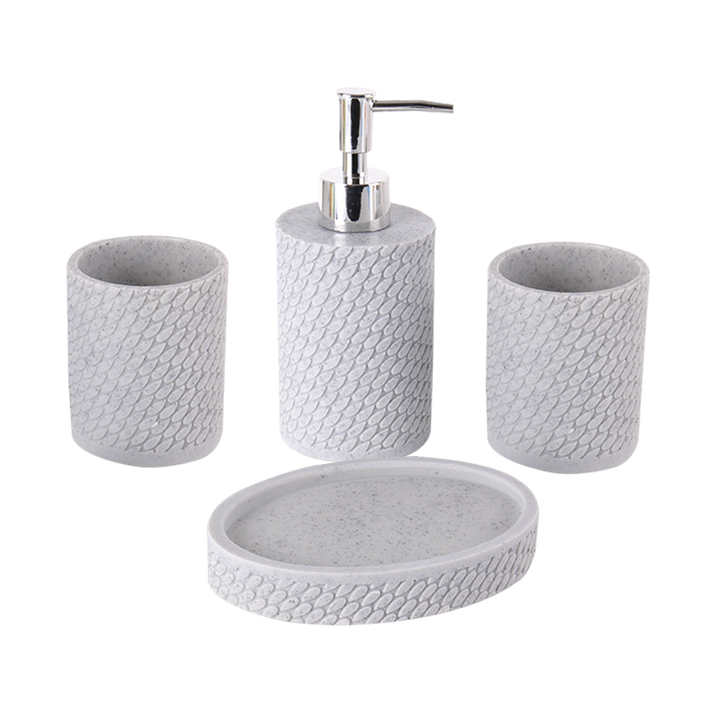 Set accessoires salle de bain en céramique 4pcs