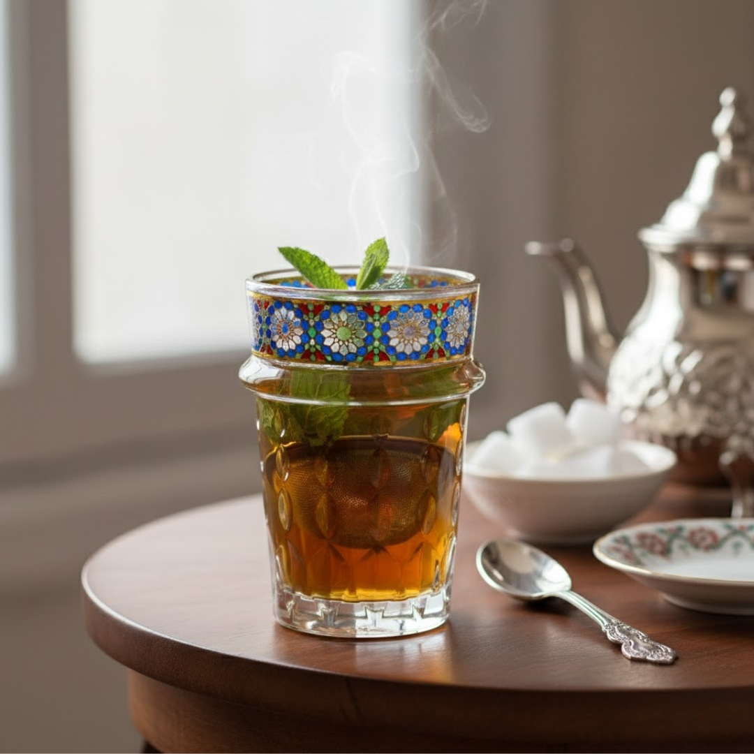 12 verres à thé Zellij marocain