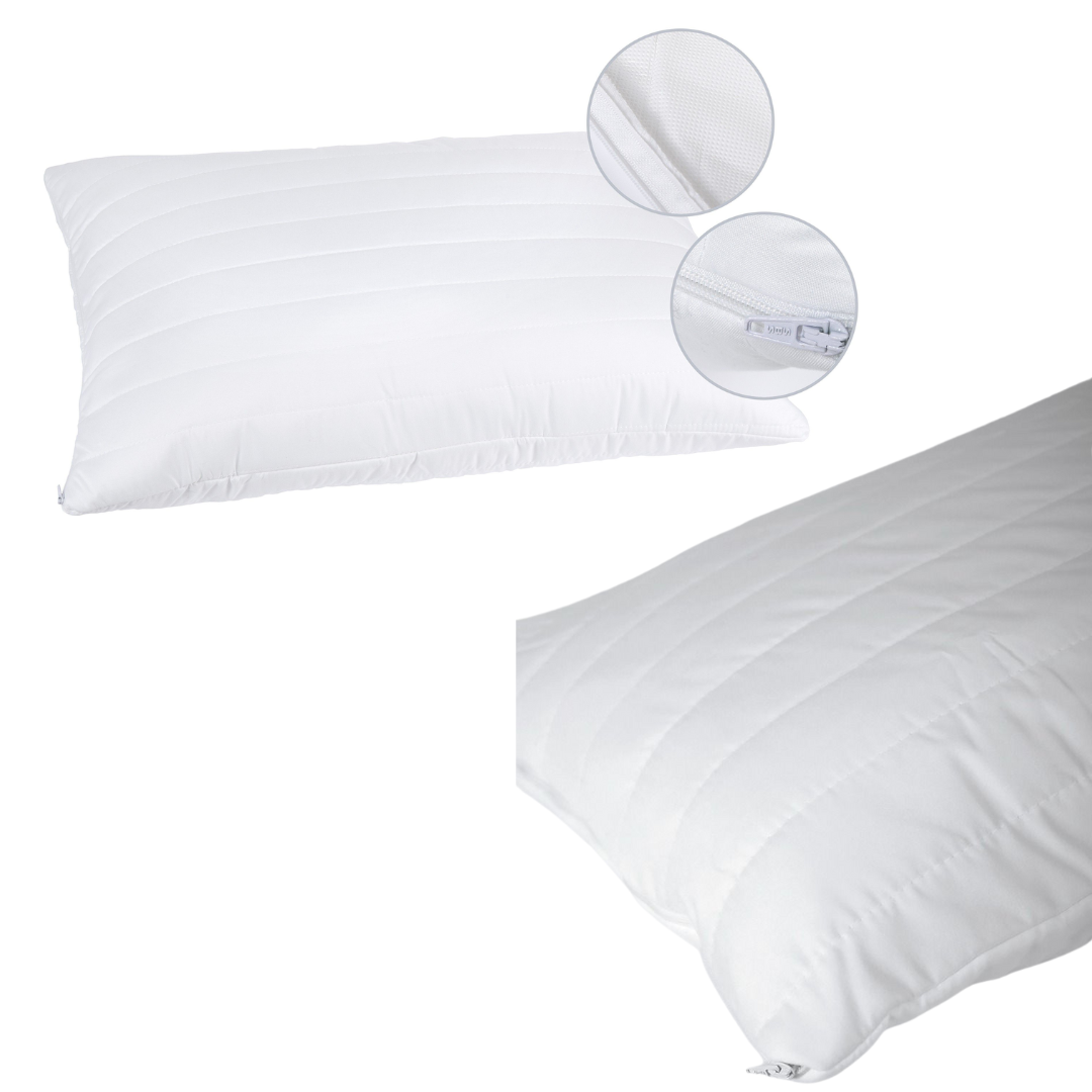 Protège matelas imperméable 90x200cm + protège oreiller 50x70cm