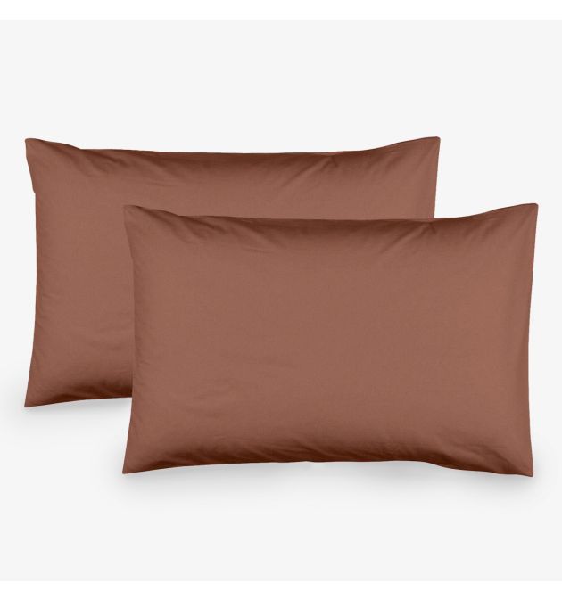 Set 2 taies d'oreiller 50x70cm en coton