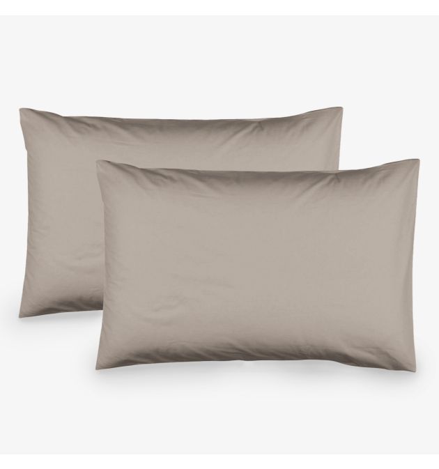 Set 2 taies d'oreiller 50x70cm en coton