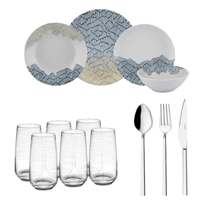 Service de table 48pcs - Saga Cuisine