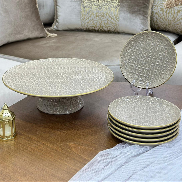 Service de table marron 31pcs