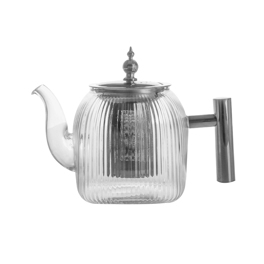 Théière en verre argentée 1000ML