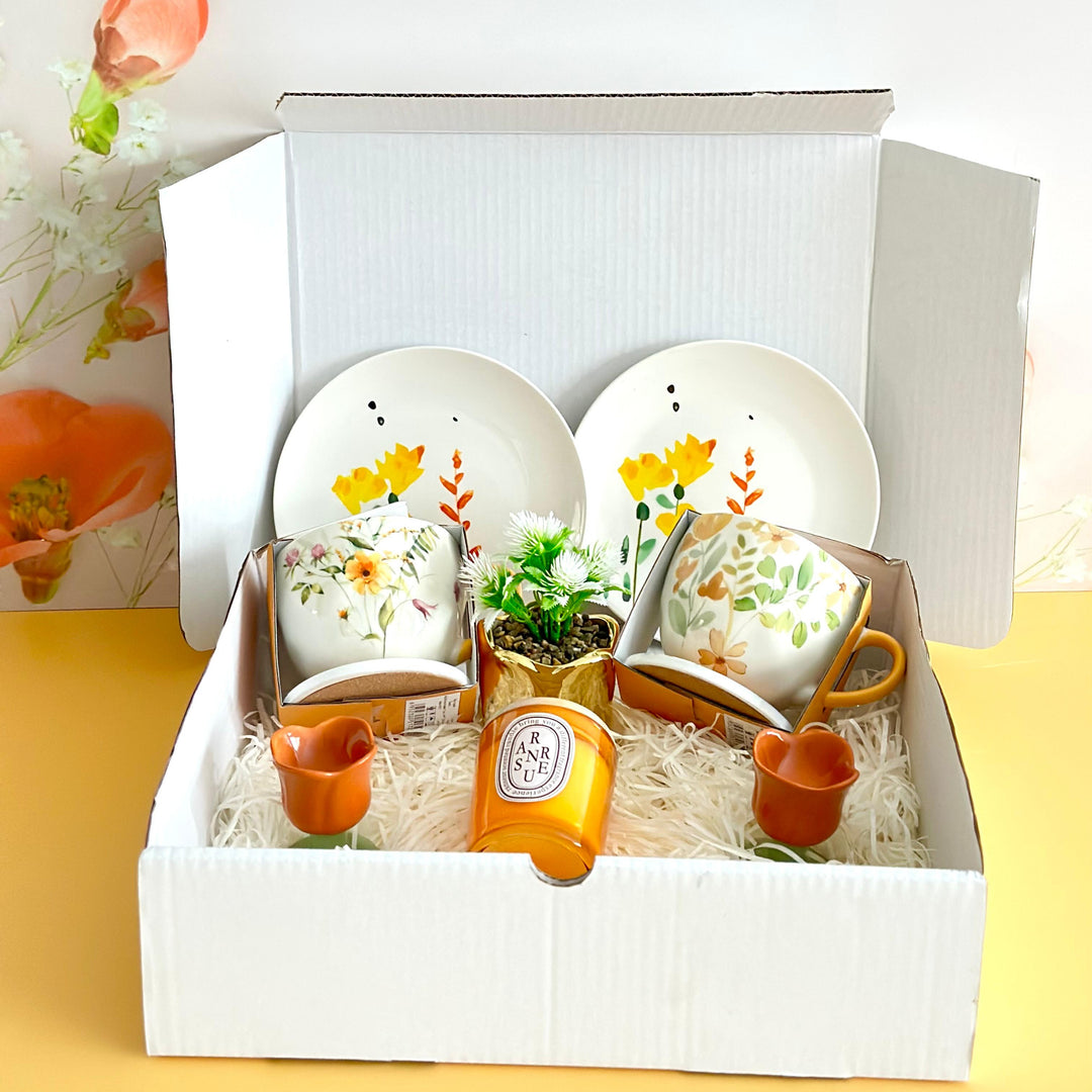 Coffret Fleuri Orange 10pcs