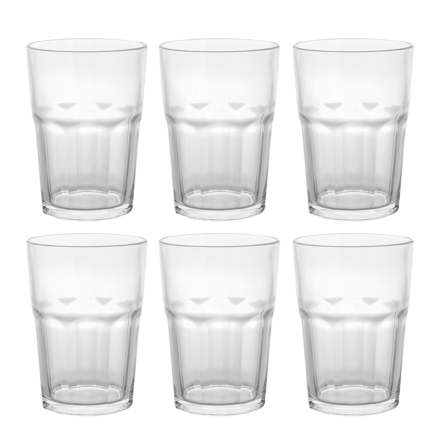 6 Verres à eau 400ml - Saga Cuisine