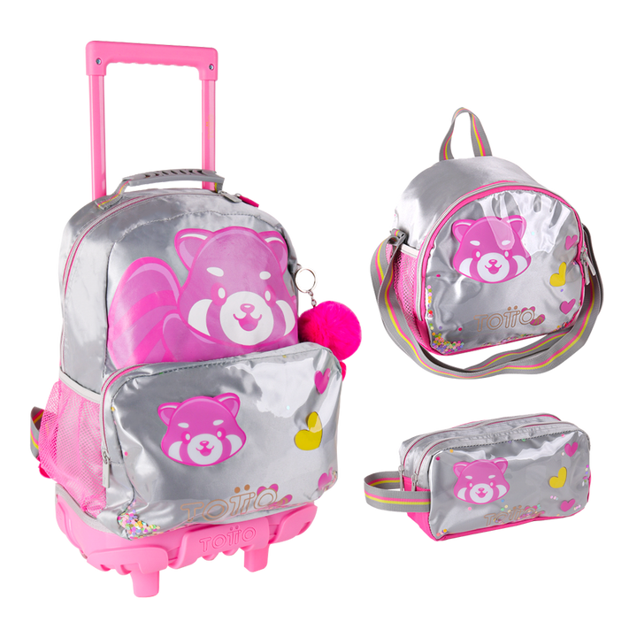 Set cartable + sac à lunch ourson +trousse