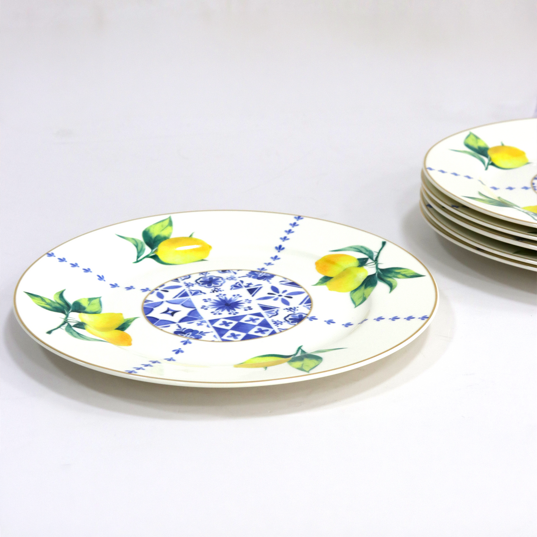 Set 6 assiettes 19cm Lemon