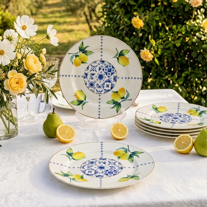 Set 6 assiettes 19cm Lemon