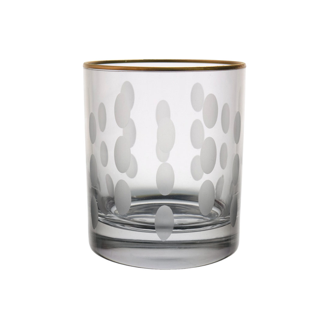 6 verres à eau/jus gravés avec filet doré