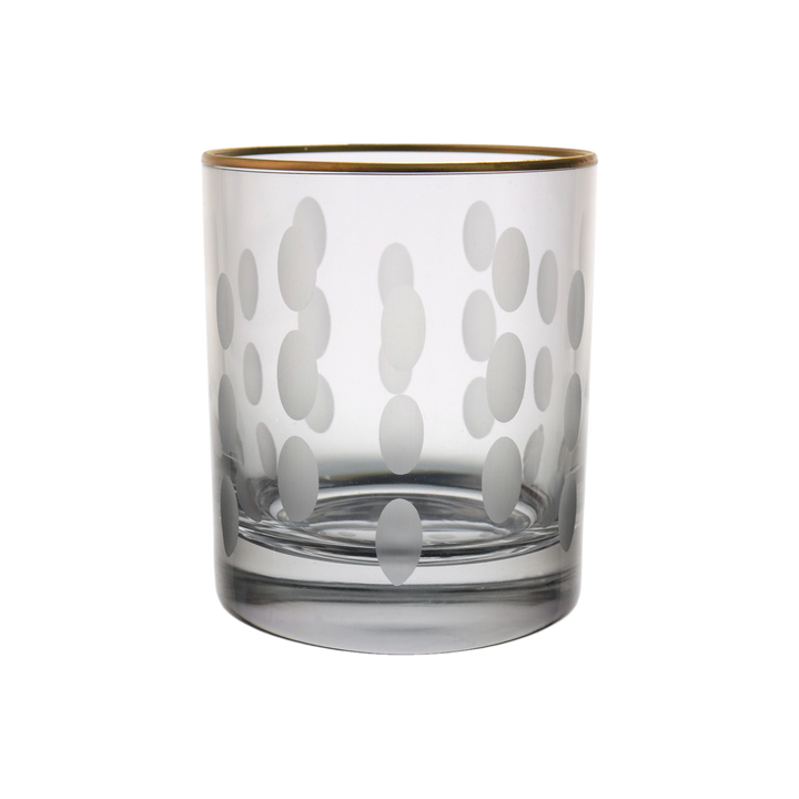 6 verres à eau/jus gravés avec filet doré