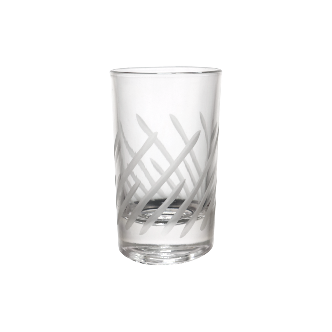 6 verres à café gravés