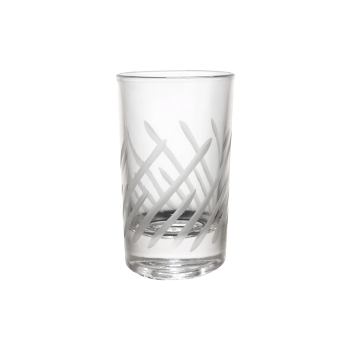 6 verres à café gravés