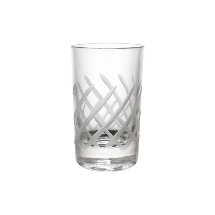 6 verres à café gravés