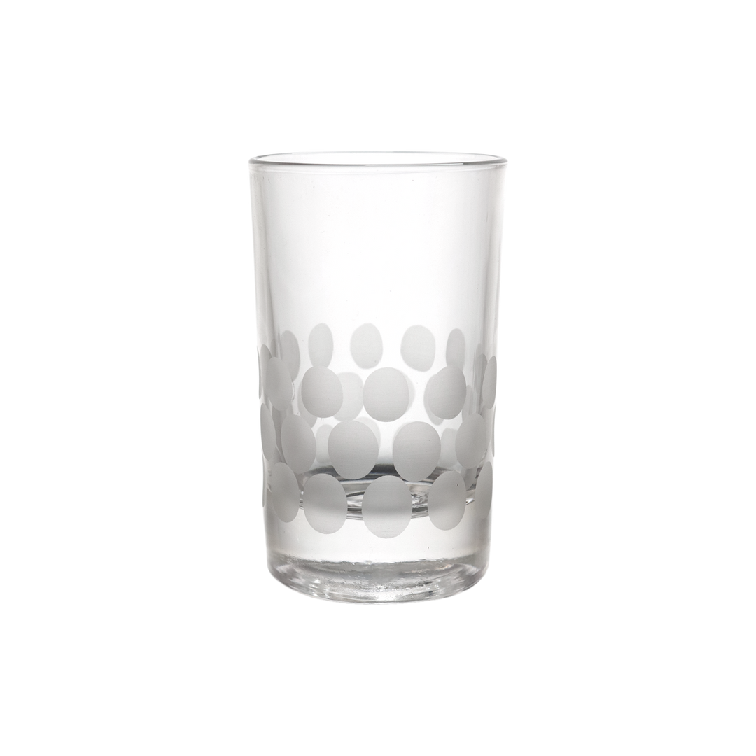 6 verres à café gravés