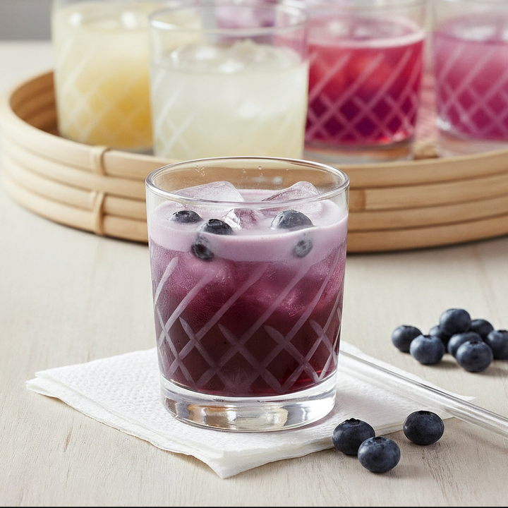 6 verres à eau/jus gravés