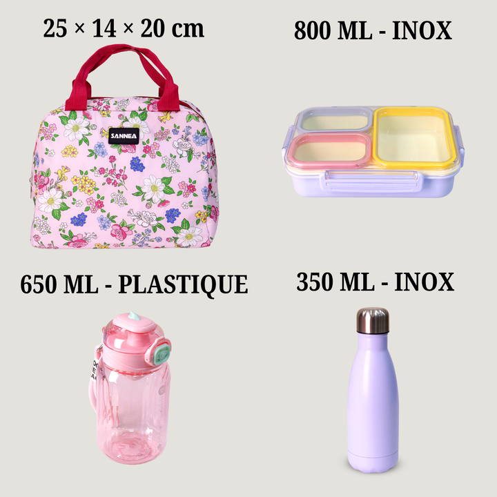 Set Lunch Box Rosa
