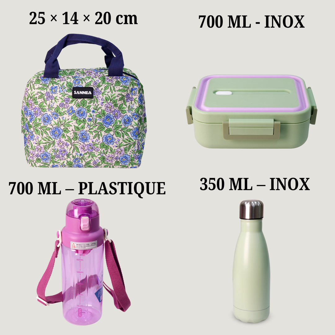 Set Lunch Box Lavande