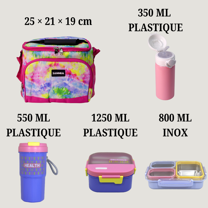 Set Lunch Box Aquarelle