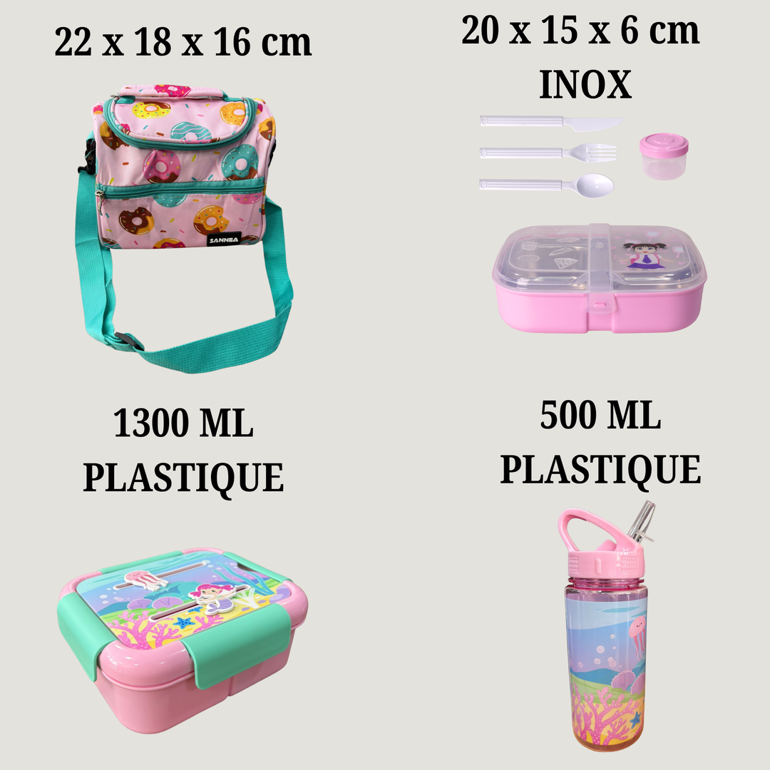 Set Lunch Box Pinky