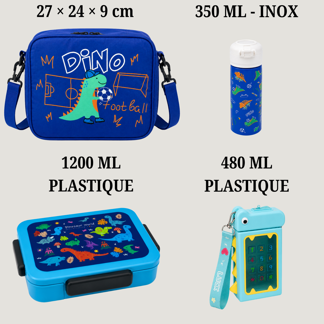 Set Lunch Box Dinosaure