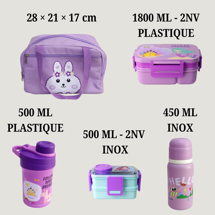 Set Lunch Box Violet