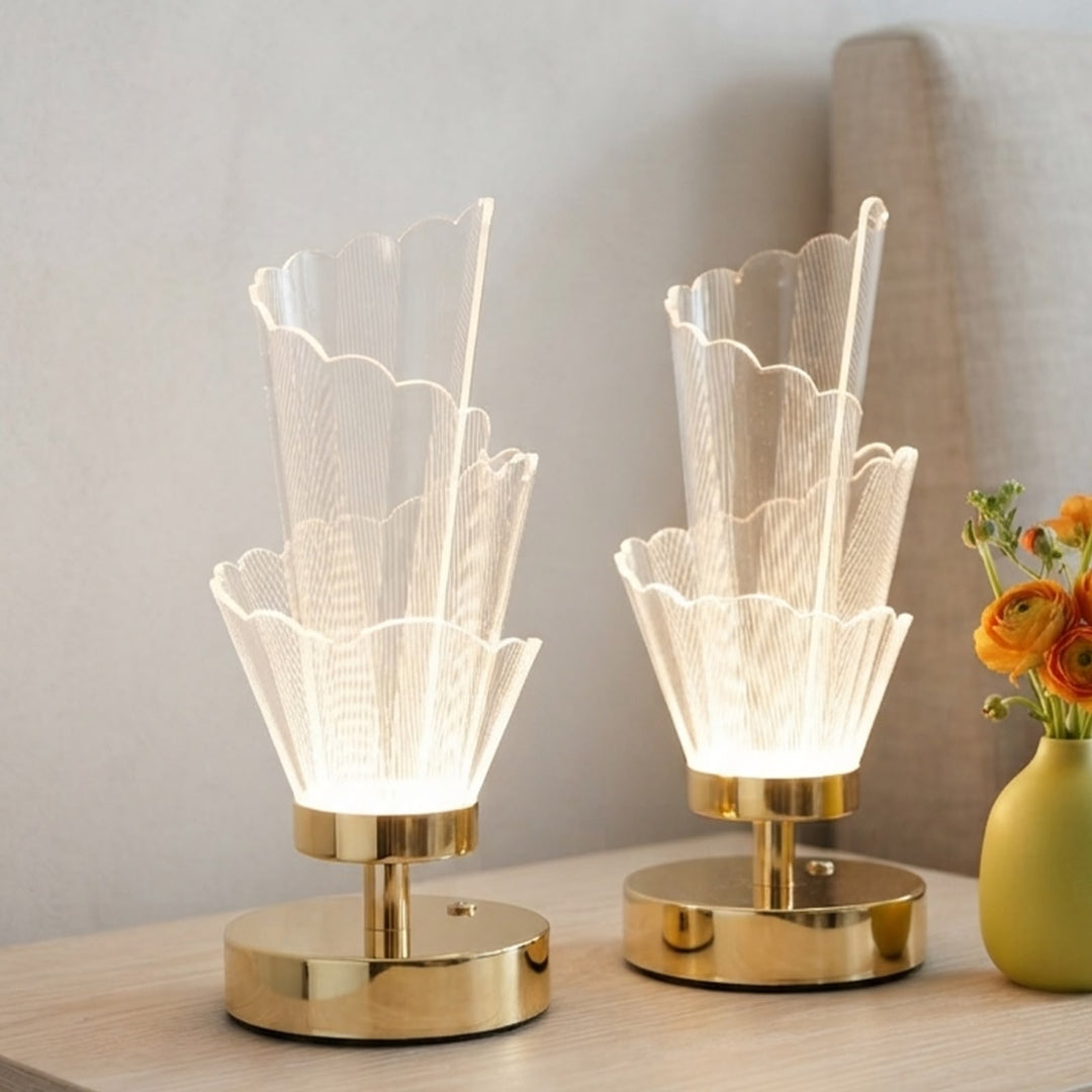 Set 2 lampes décoratif 22cm USB modèle 3