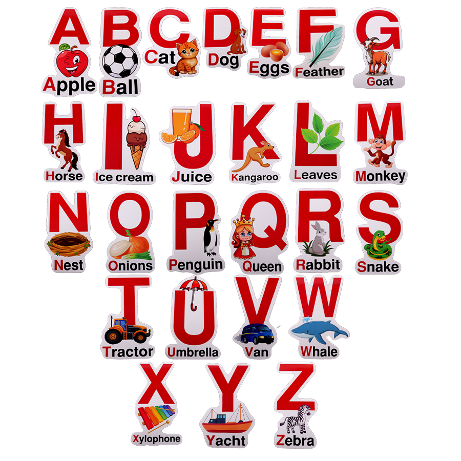 Cartes alphabet anglais 23x16cm