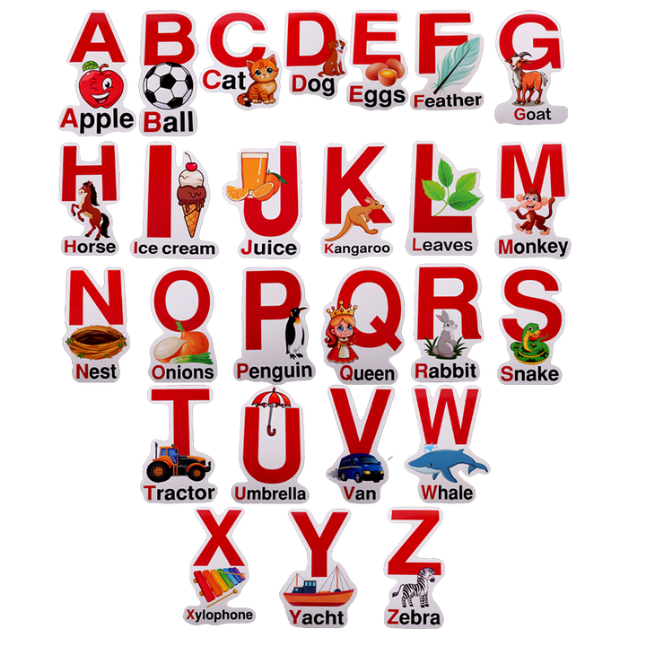 Cartes alphabet anglais 23x16cm