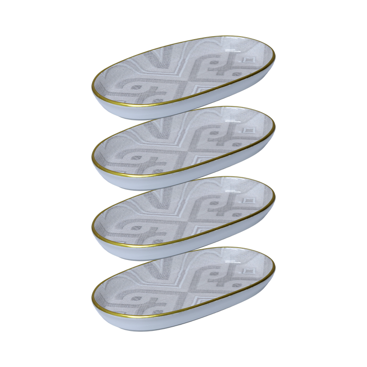 Set 2 assiettes ovales 26cm + 4 assiettes ovales 21cm