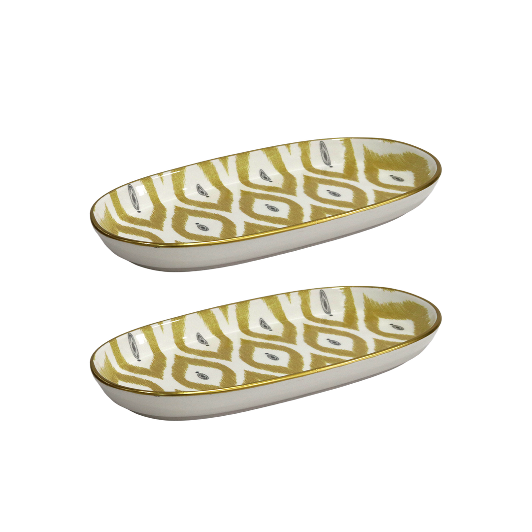 Set 2 assiettes ovales 26cm + 4 assiettes ovales 21cm