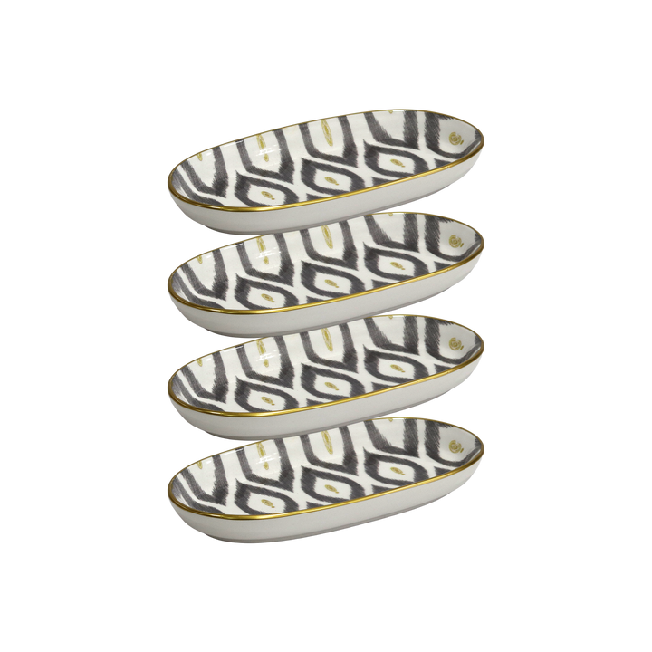 Set 2 assiettes ovales 26cm + 4 assiettes ovales 21cm