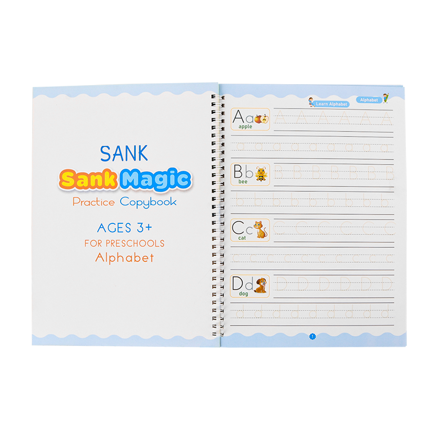 Livre alphabet anglais 18 pages avec stylo