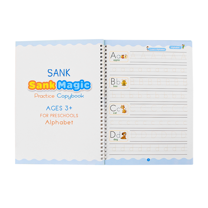 Livre alphabet anglais 18 pages avec stylo