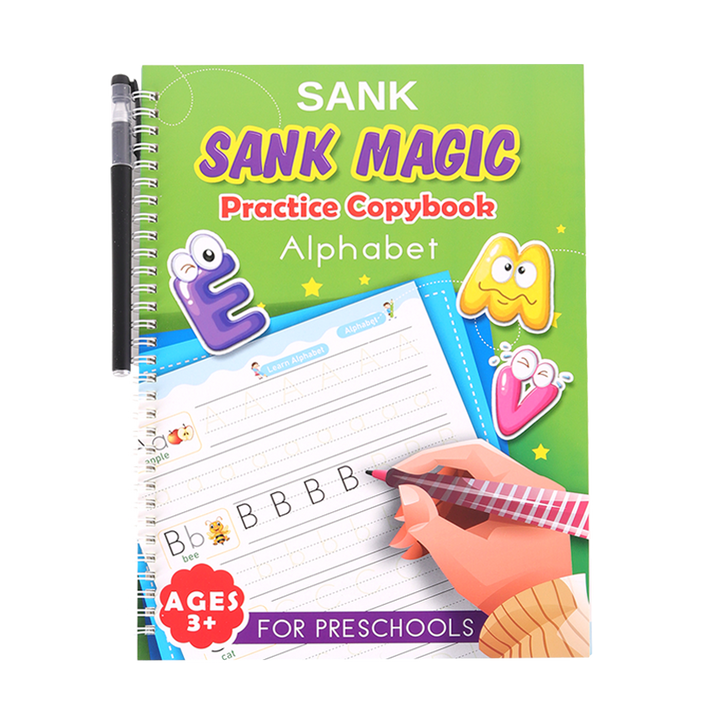 Livre alphabet anglais 18 pages avec stylo