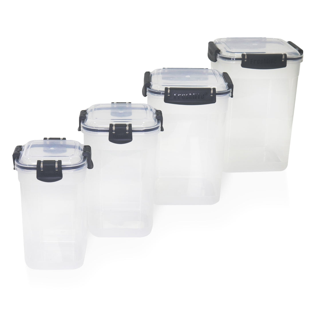 Set 4 boîtes de stockage 0,75L + 1,25L + 2,1L + 3,2L