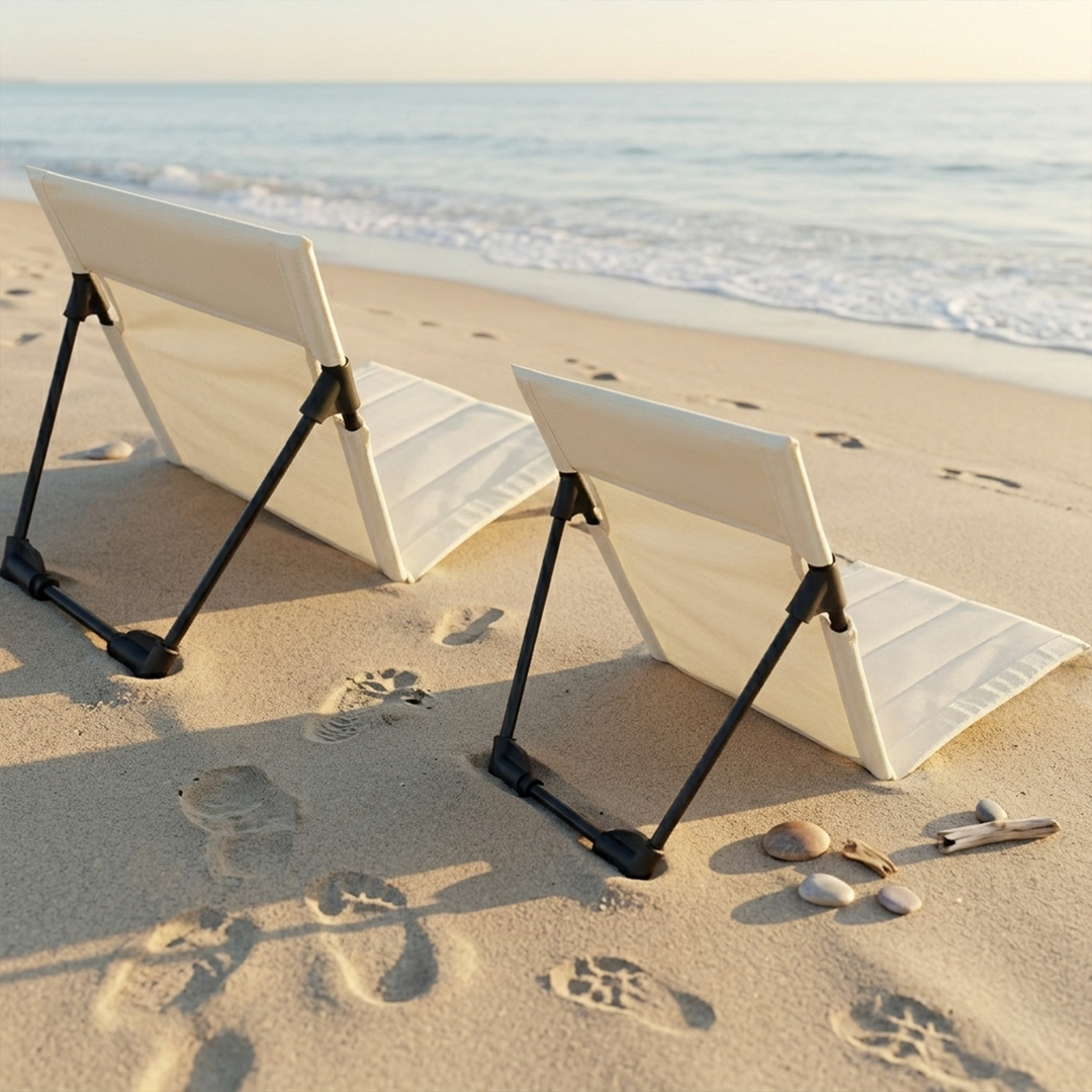 Set 2 chaises portables pliables 41x37cm
