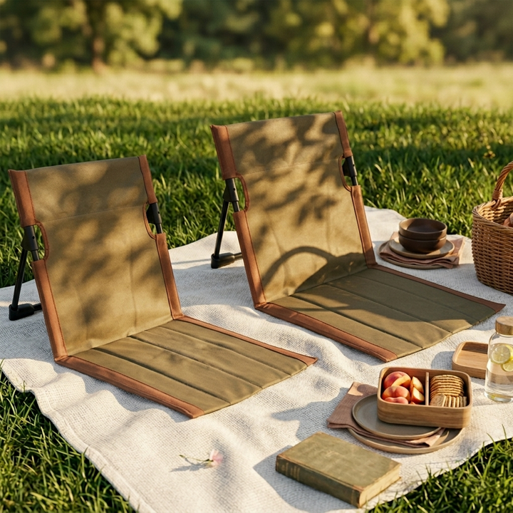 Set 2 chaises portables pliables 41x37cm