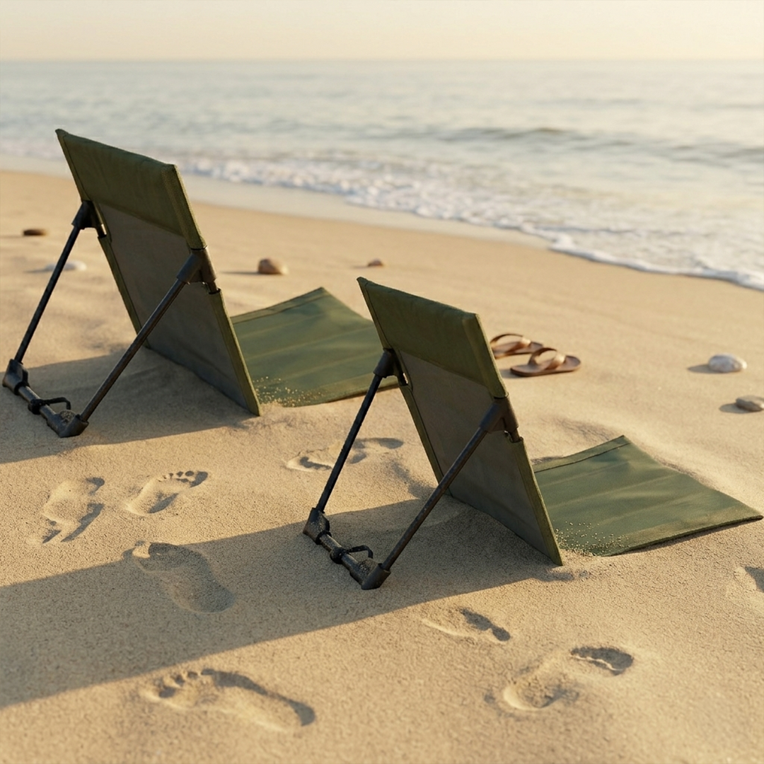 Set 2 chaises portables pliables 41x37cm