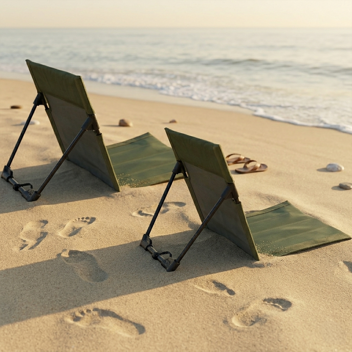 Set 2 chaises portables pliables 41x37cm