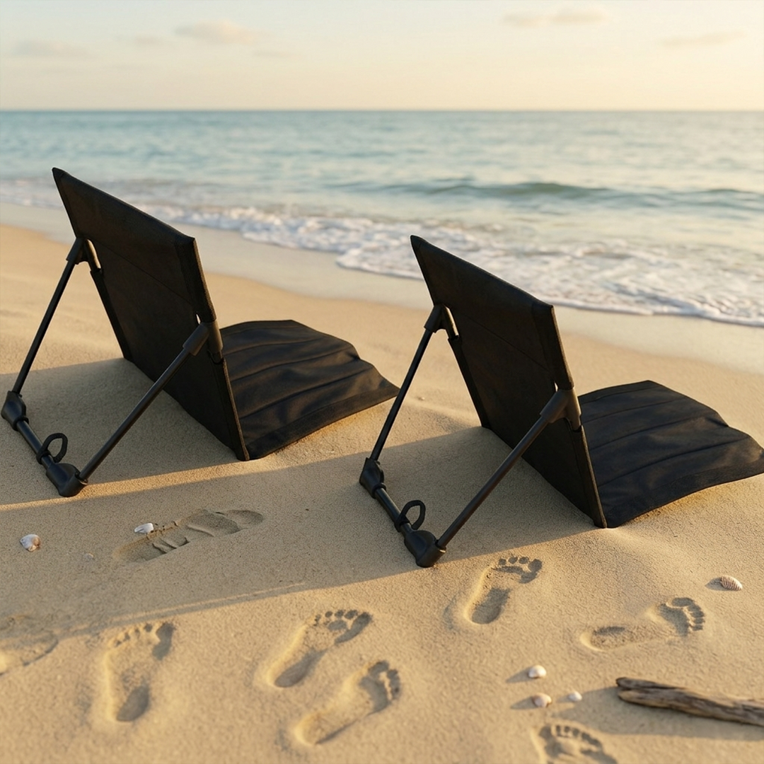 Set 2 chaises portables pliables 41x37cm