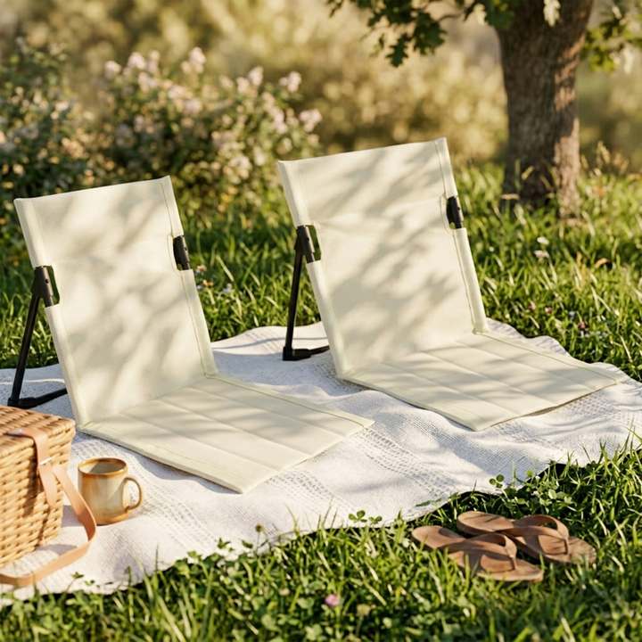 Set 2 chaises portables pliables 41x37cm