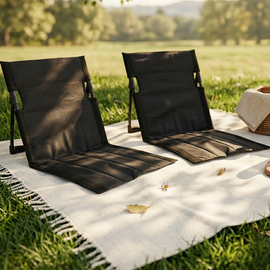 Set 2 chaises portables pliables 41x37cm